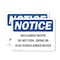 Signmission Reclaimed Water Do Not Fish Drink Or Play, 5 in W x Rectangle, Vinyl Decal OS-2PACK-NS-D-35-L-17996 - alternate 1